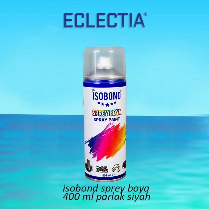 İSOBOND SPREY BOYA 400 ML PARLAK SİYAH